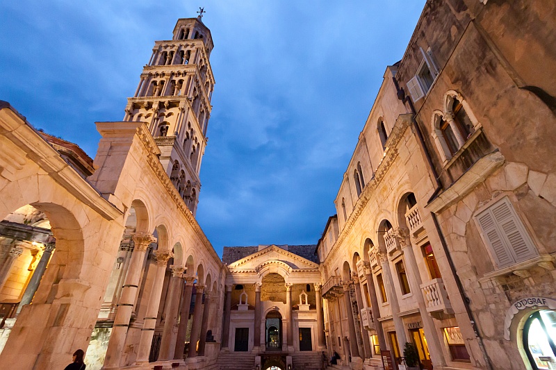 Peristyle, Diocletian's Palace, Split. Photo by Ballota